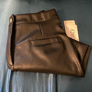 leather mini skirt